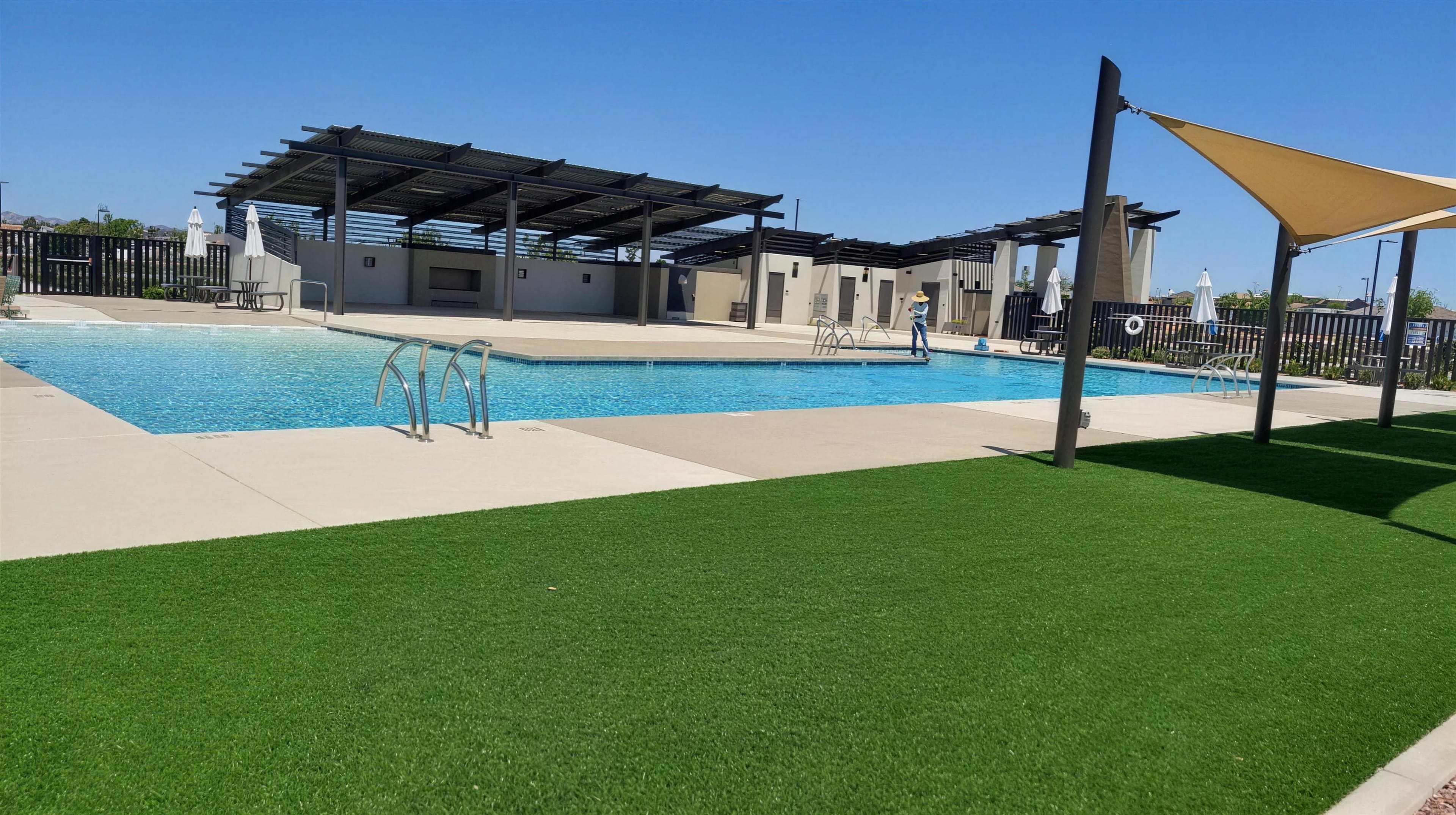 Resort-style community pool at Avion at Ballpark Village